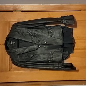 Bolero style leather jacket